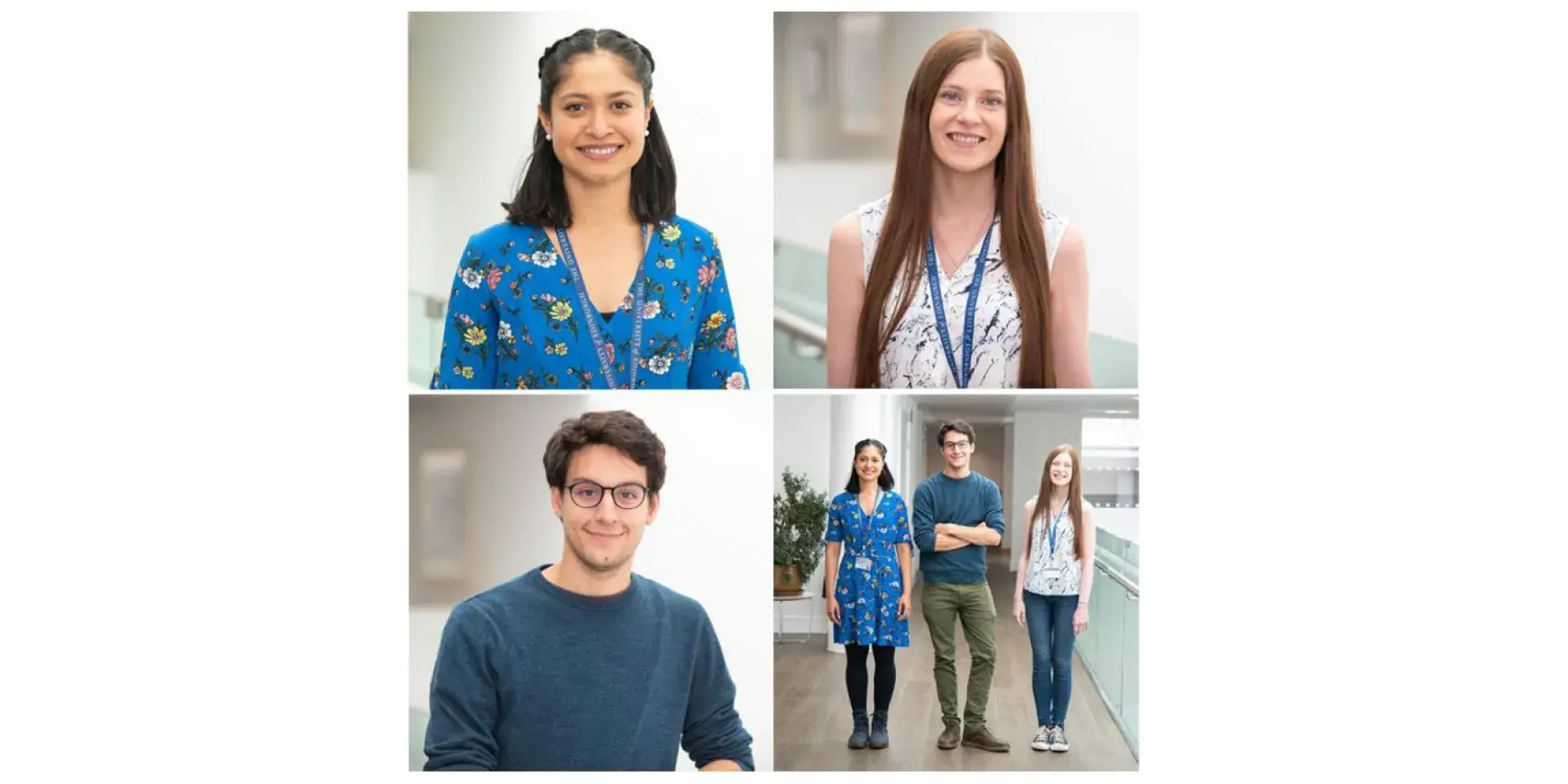 XDF Programme Fellows 2019: Dr Vanessa Smer Barreto (top left), Dr Lyndsay Kerr (top right), Dr Eric Latorre Crespo (bottom left).
