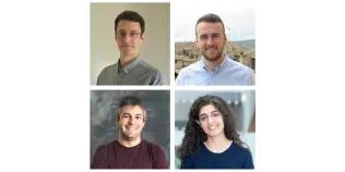 XDF Programme Fellows 2018: Dr. Andrew Papanastasiou (top left), Dr Chantriolnt-Andreas Kapourani (top right), Dr Mattia Marenda (bottom left), Dr Ava Khamseh (bottom right).